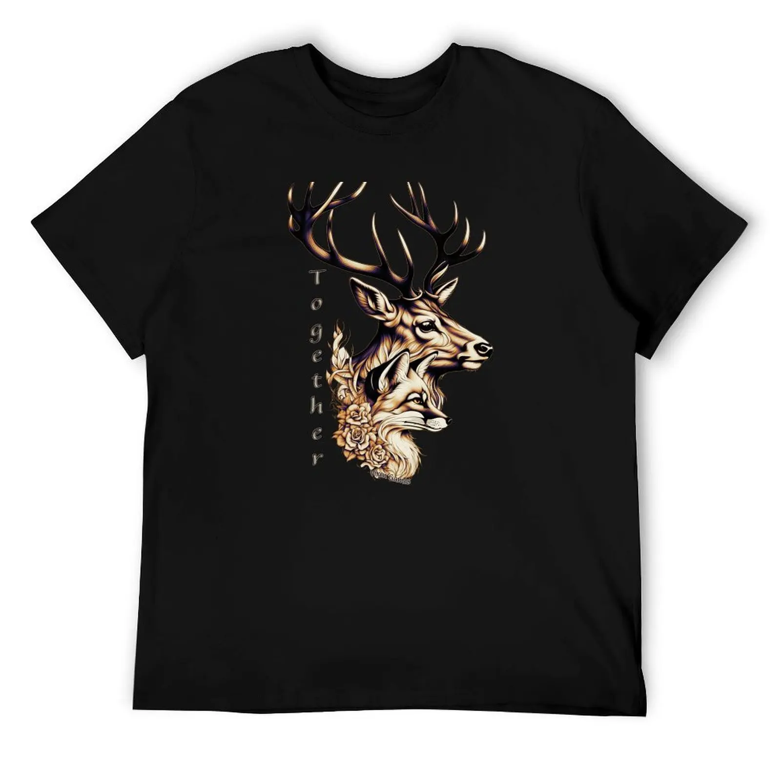 

Stag & Vixen Together T-Shirt funny t shirts dark humor man t shirt heavy cotton man tshirt T-Shirt