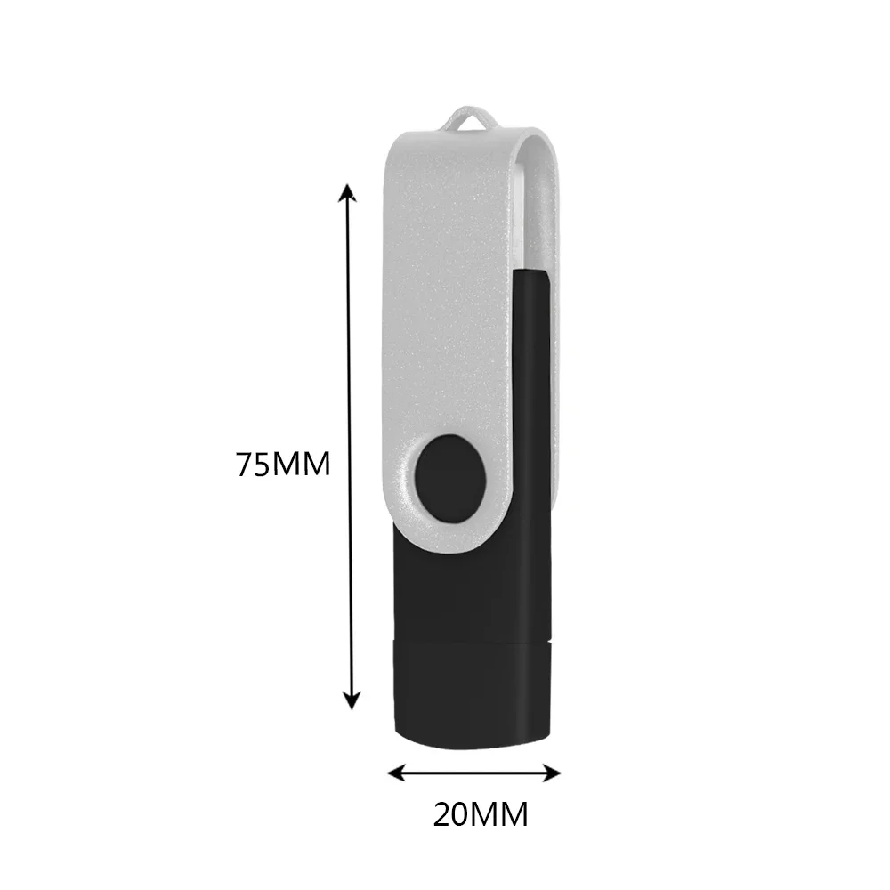 USB 2.0 OTG PEN Drive โลหะ USB แฟลชไดรฟ์64GB 128GB ไมโคร USB Stick 2.0แฟลชหน่วยความจำ