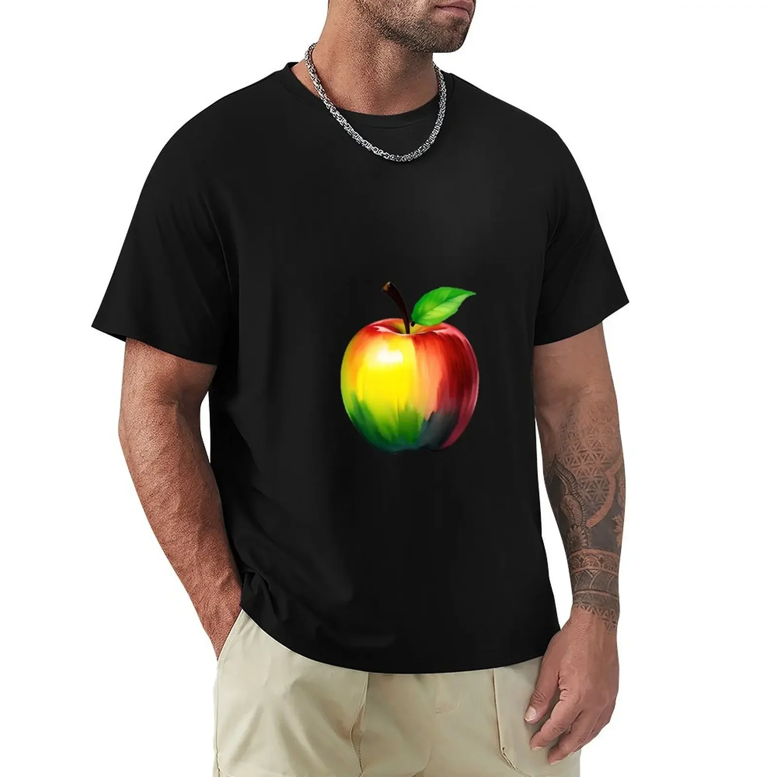 

a design of fruit apple T-Shirt cute clothes man clothes blue archive oversized t shirt mens champion t shirts