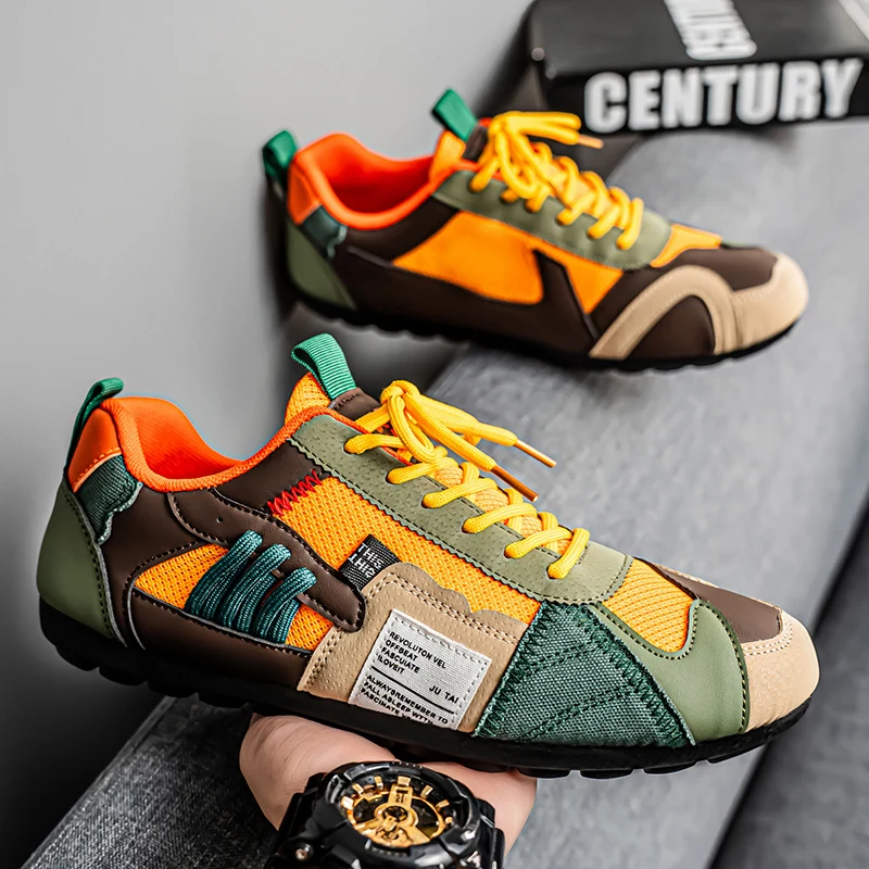 SMVP Chaussures basses en maille pour homme