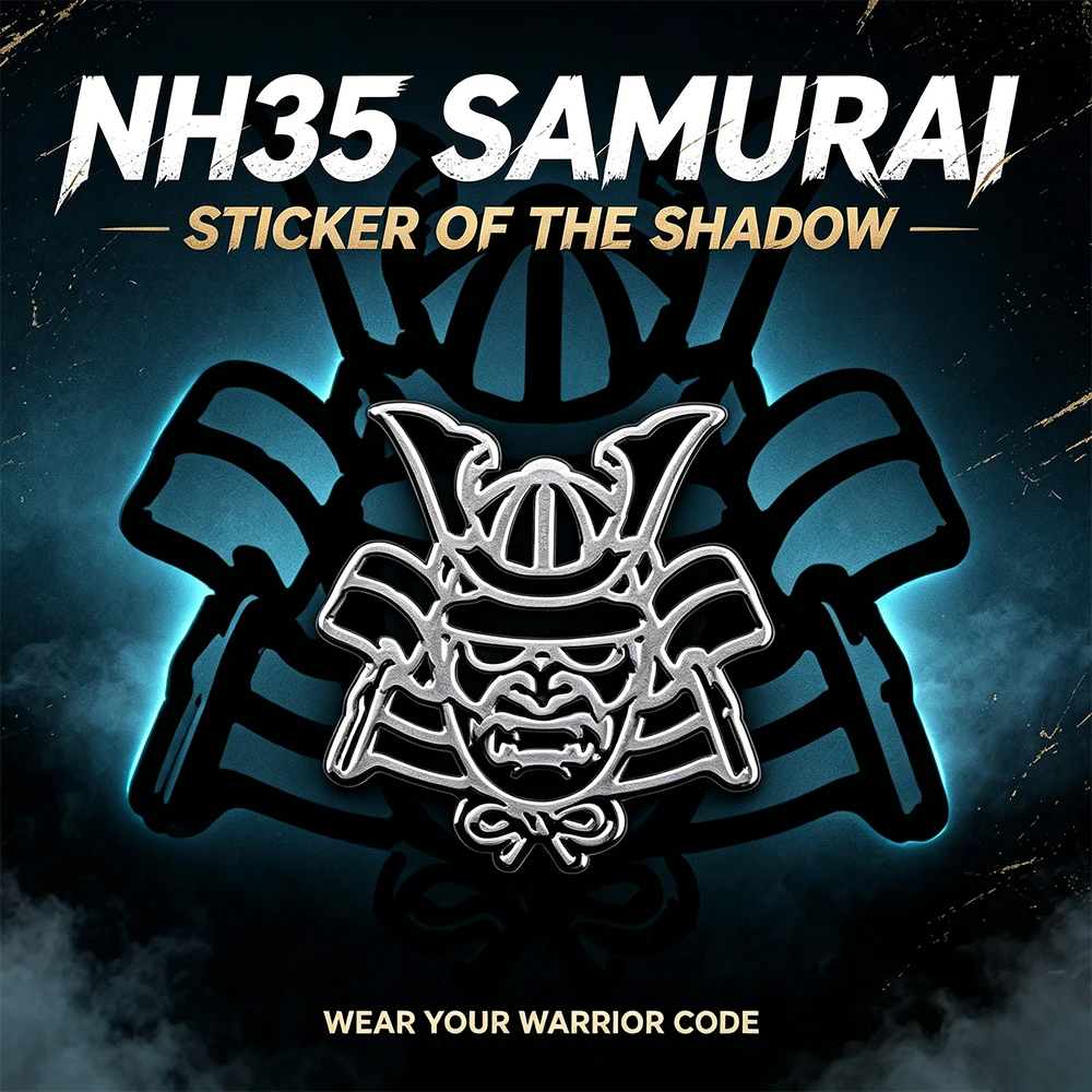NH35 Dial Sticker Samurai Hollow Decal Watch Dial Custom Logo for NH35 WATCH Mod Watch Parts Accessories fit 28.5-35mm dial