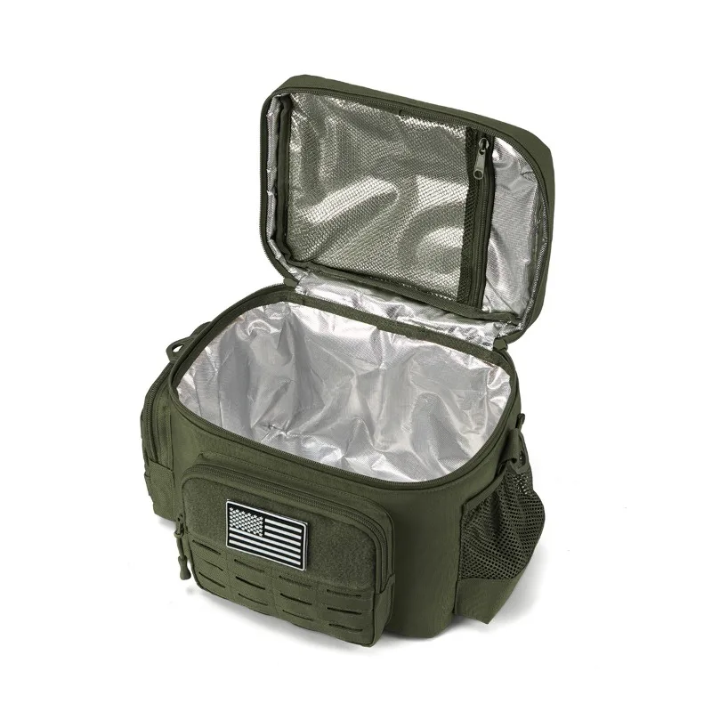 Tactical Lunch Box for Men Outdoor Heavy Duty Lunch Bag Work Leakproof Insulated Durable Thermal Cooler Bag Meal Camping Picnic