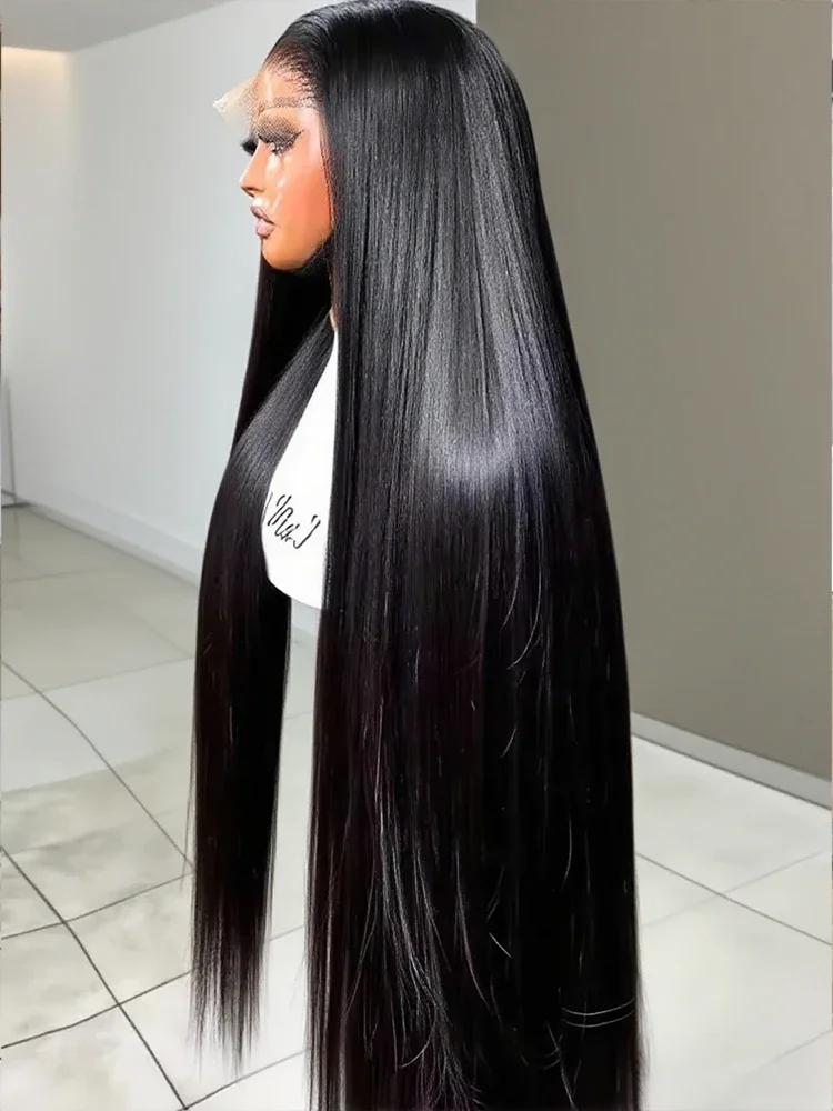 

40 Inch Wigs 100% Human Hair 13x4 Hd Iace Frontal 13x6 Hd Brazilian Lace Frontal Wig 200% Density Straight Hd Transparent 13x4 Wigs