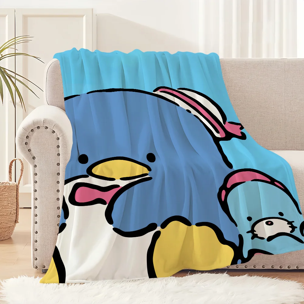 귀여운 펭귄 플러시 담요 이미지