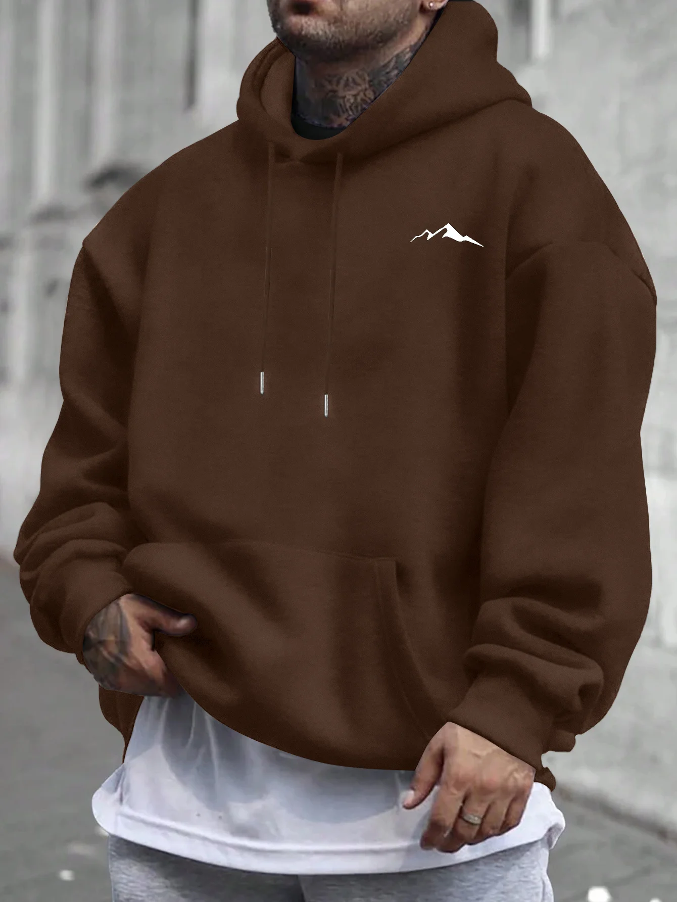 New New Men's Fashion Trend Printed Pattern Hoodie Loose Casual Hip Hop Street Character Cotton Printed Hoodie Men's Sweatshirt