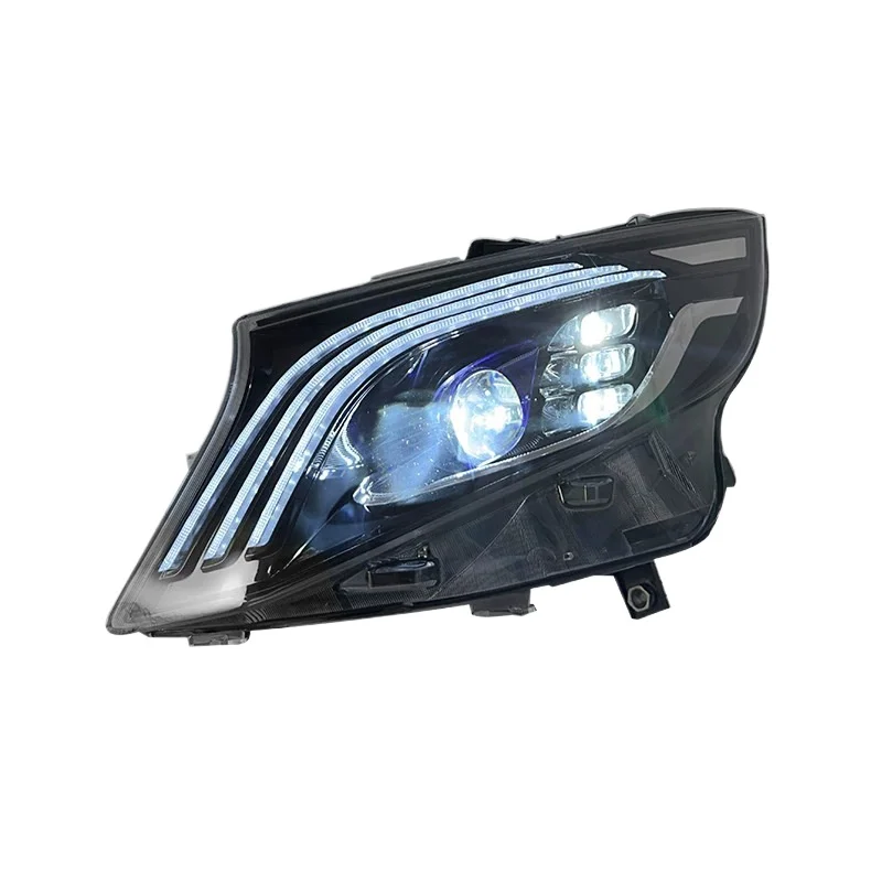 -For Tianxi Upgraded Full LED PC Headlight & Tail Light Assembly for Vito W447 2016-2023 Vito V260 Conversion Kit DRL^