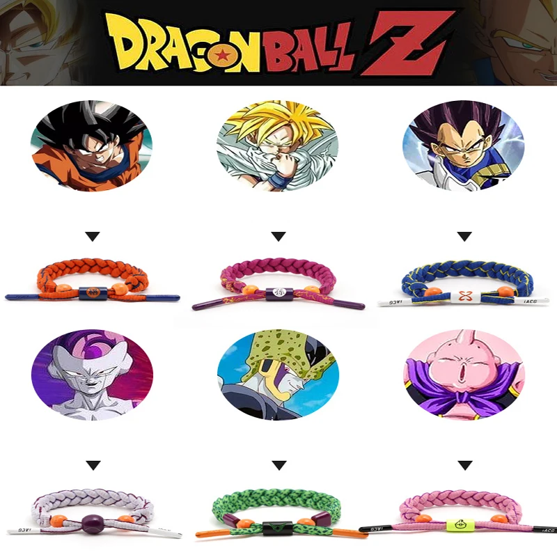 Dragon Ball Anime Cartoon Cool Fashion Boys Girls Student Weaving Hand Rope Divine Dragon Couple Weaving Weaving Hand Rope Gift