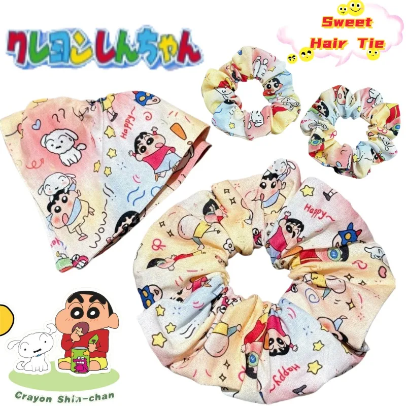 

Резинка для волос с персонажем аниме Крейон Шин-чан (Хироши Нохара), большая, двухмерная, для девочек, изысканная, повседневная, универсальная, милая