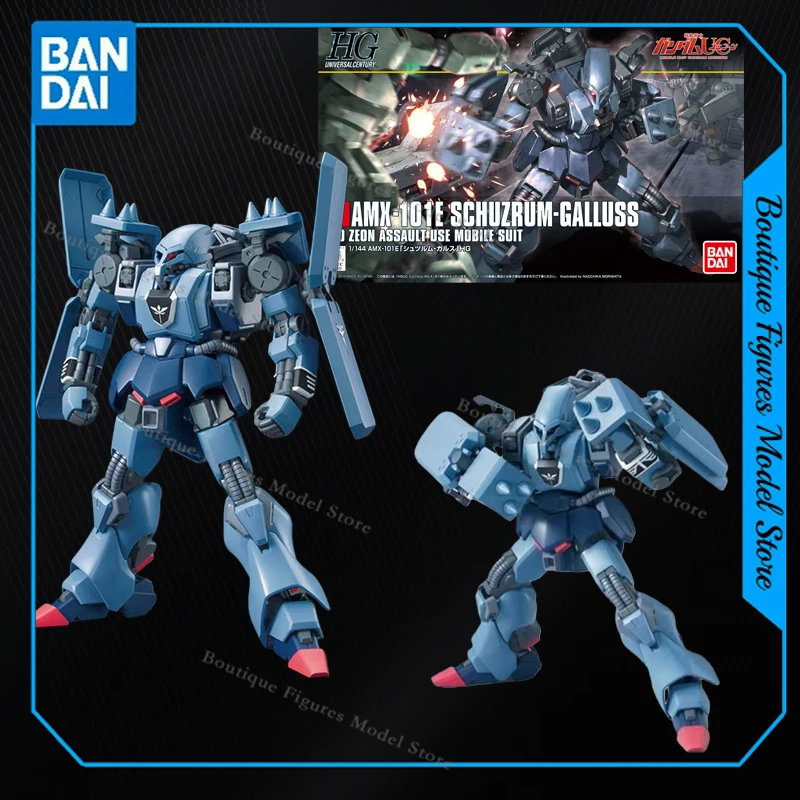 

Bandai Original HG AMX-101E SCHUZRUM GALLUSS GUNDAM Anime Action Figures Assembly Model Collection Gift Kids Toys