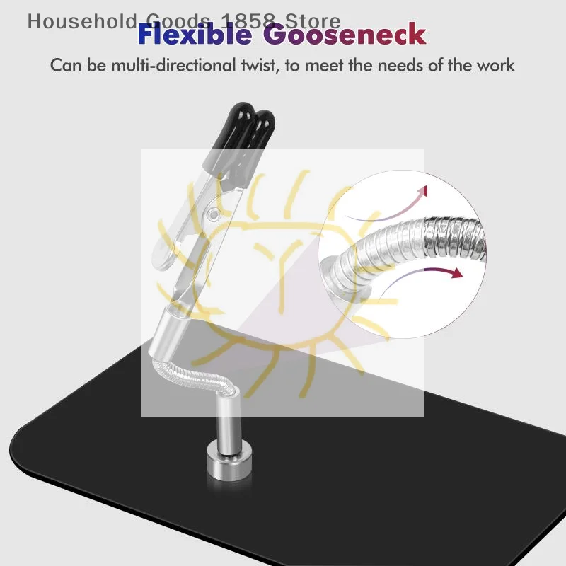 

Soldering Helping Hands Magnetic Universal Flexible Arm Welding Assistant PCB Clamp Thir Hand Welding Repair Tools