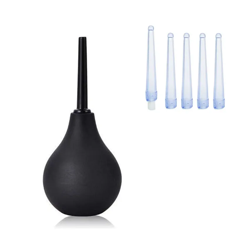 224ml Shower Silicone Ball Shape Vaginal Enema Rectal Syringe Anal Vaginal Cleaner Bidet Accessories