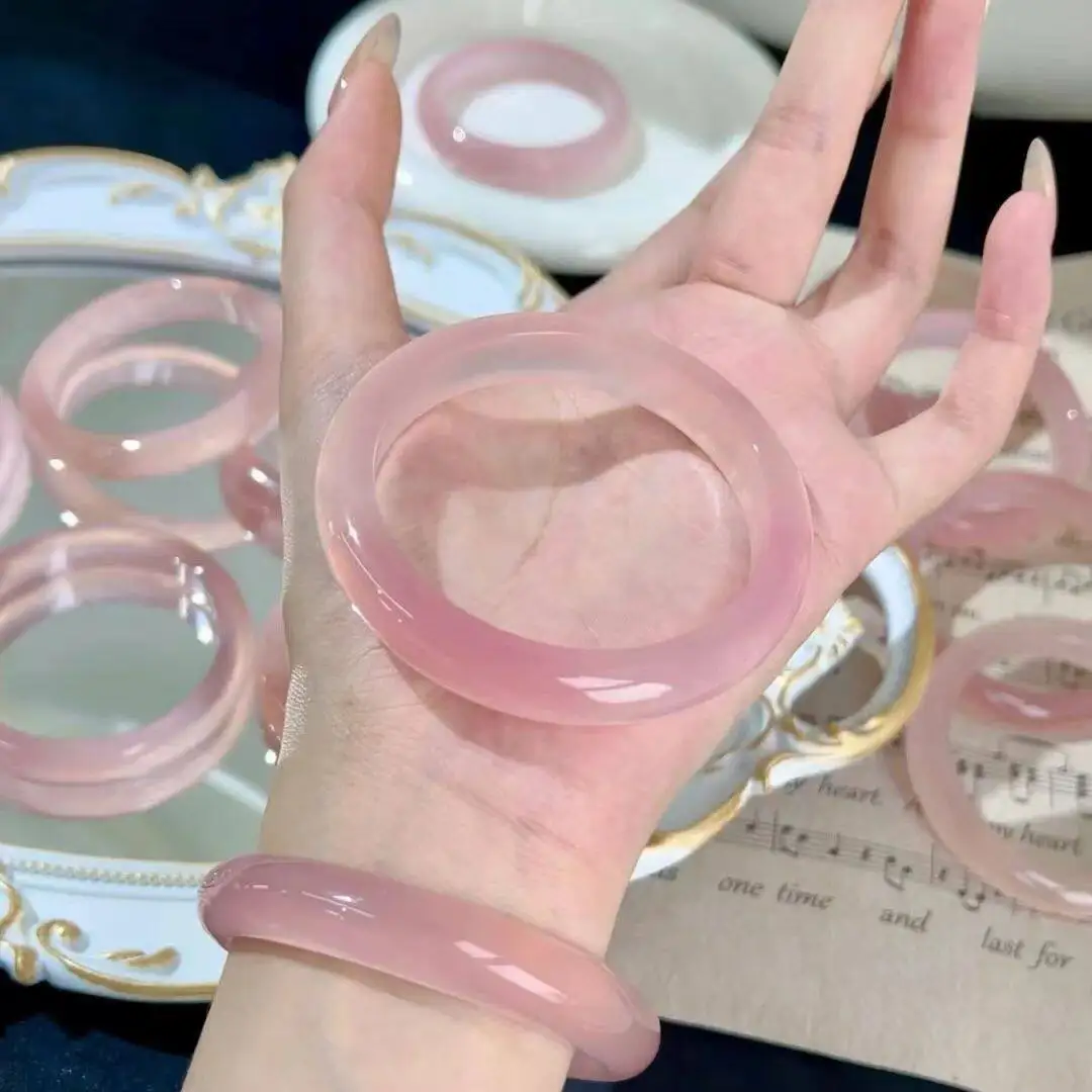 

Cat's eye stone bracelet ice seed chalcedony bracelet women's ice transparent high ice jade