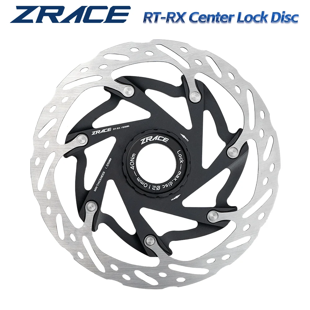 ZRACE RT-RX Center Lock Disc Rotor, Ultralight Strong Heat Dissipation Floating Rotor 140mm 160mm Road Disc Brake