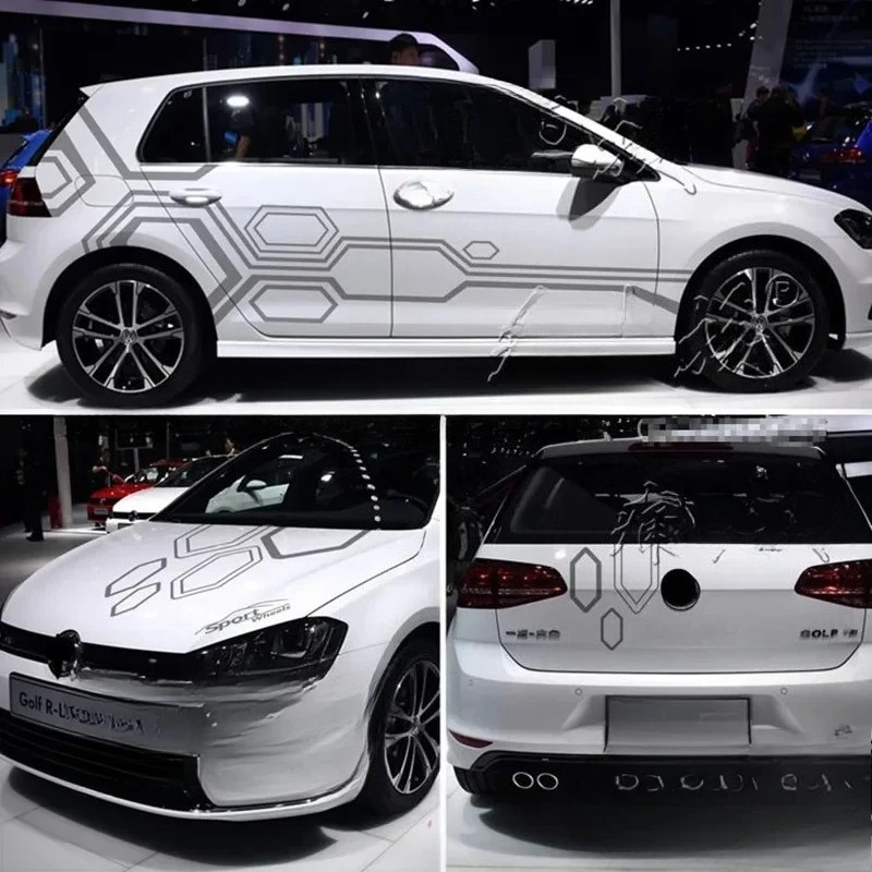 

Car Vinyl Sticker FOR Volkswagen Golf8 Golf 7 6 GTI POLO Body modification Fashion Sports Decals