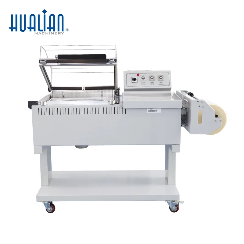 

BSF-5540 HUALIAN Automatic Sealing and Shrinking Packing Machine Plastic Film 400*300*100 1380*690*1065 500-800 Outer