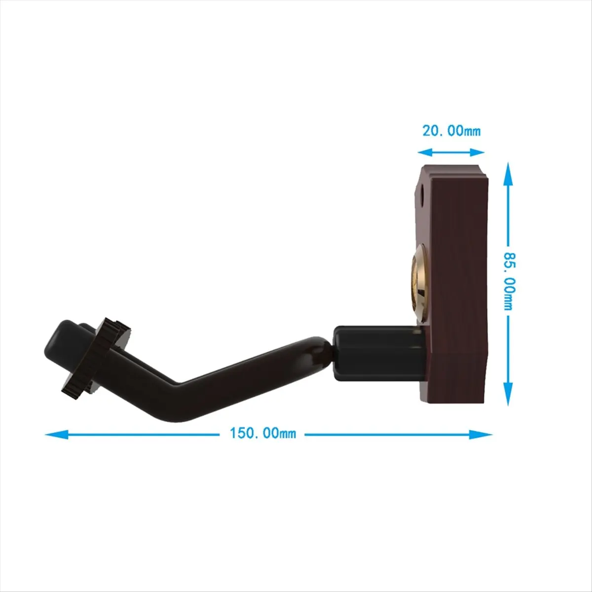 TUREBG 2-In-1 Guitar Wall Mount with Hygrometer Humidity Meter Guitar Wall Hanger Stringed Instrument Holder Wall Hook