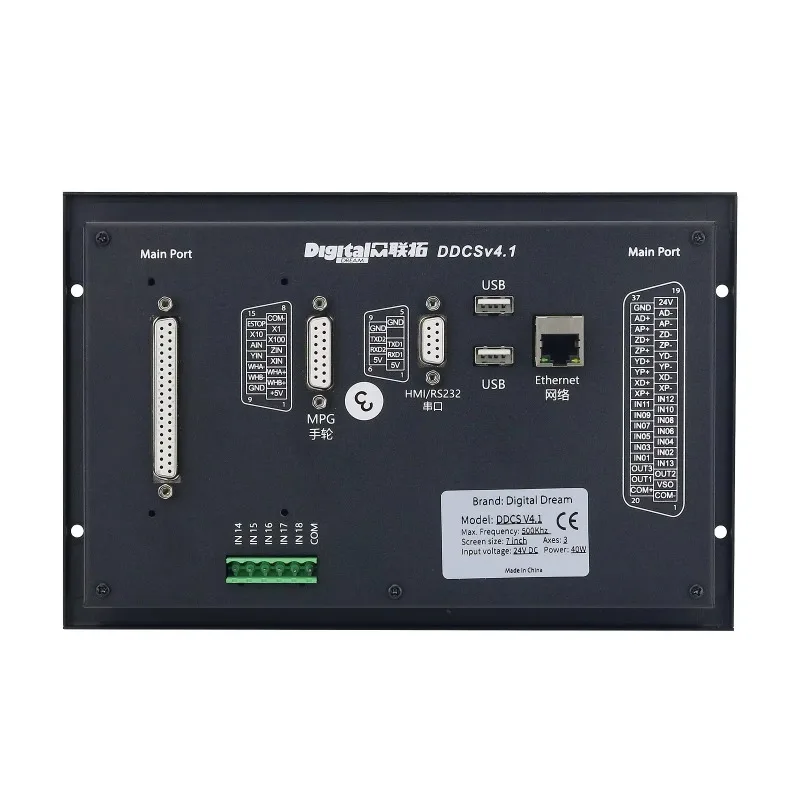 DDCS-V4.1 3-Axis Standalone Motion Controller Offline Controller Support 3 Axis/4Axis USB CNC Controller Interface