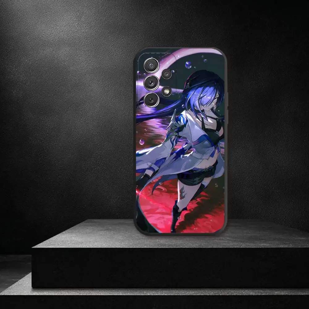 Acheron Honkai Star Rail funda de teléfono para Samsung S 25,24,23,22,30,21,10,9,Ultra,Plus,Lite,FE,4,5G funda blanda negra