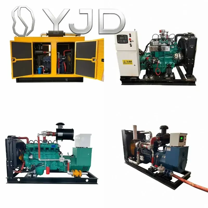 Junwei 120kVA Natural Biogas LPG Generator Set 6CTAA Silent Type 24V DC Electric Start Water Cooled CHP Parallel