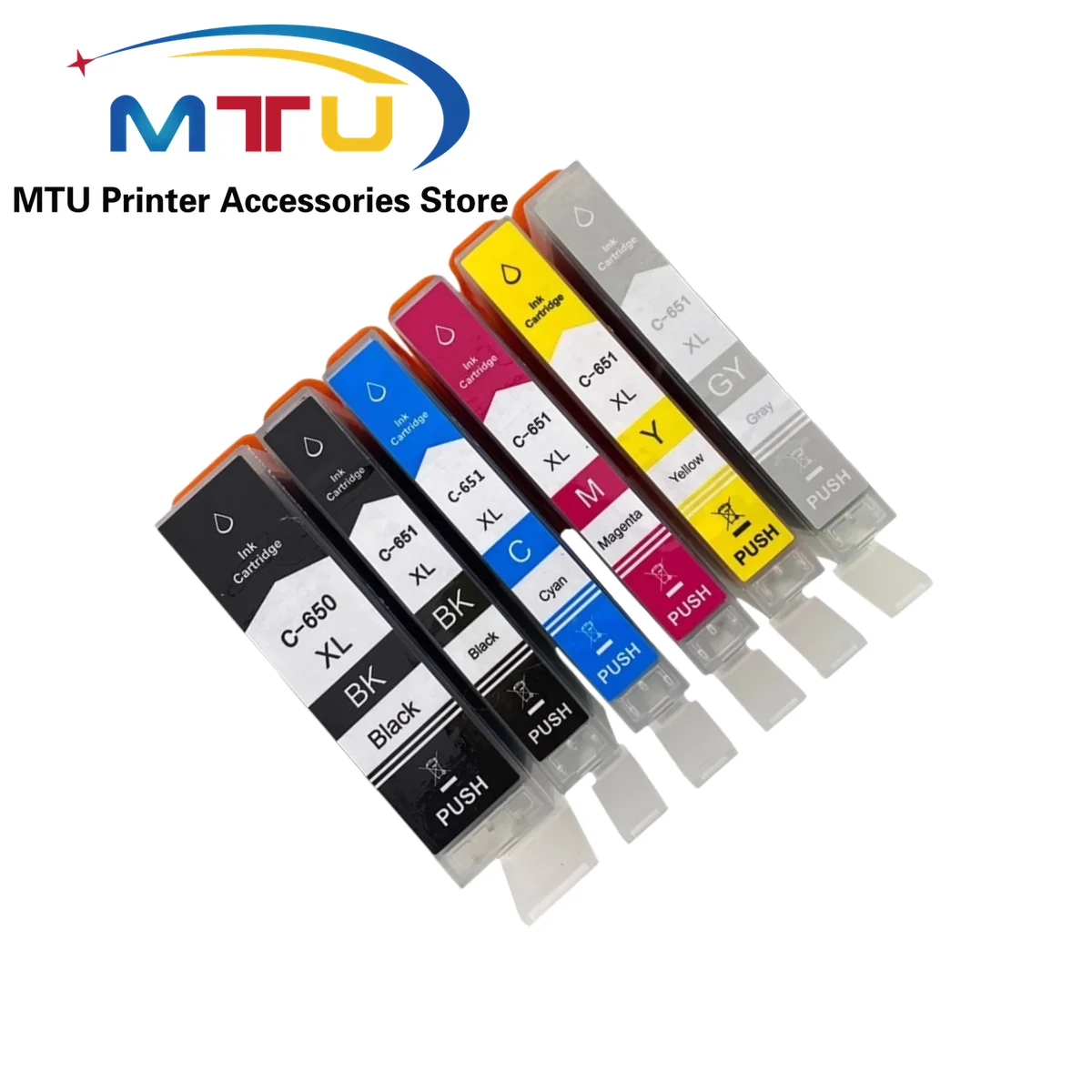 1 комплект, 6 цветов PGI-650 CLI-651, картридж для CANON IP7260 IP8760 IX6860 MG5660 MG6360 MG7160 MG7560 MX926 MX726 PGI650 CLI651