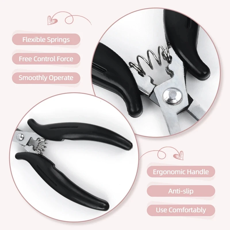 ملاقط الكيراتين Pr- المستعبدين لوصلات الشعر، ملحقات تمديد الملقط، كماشة أدوات لوصلات الشعر #6