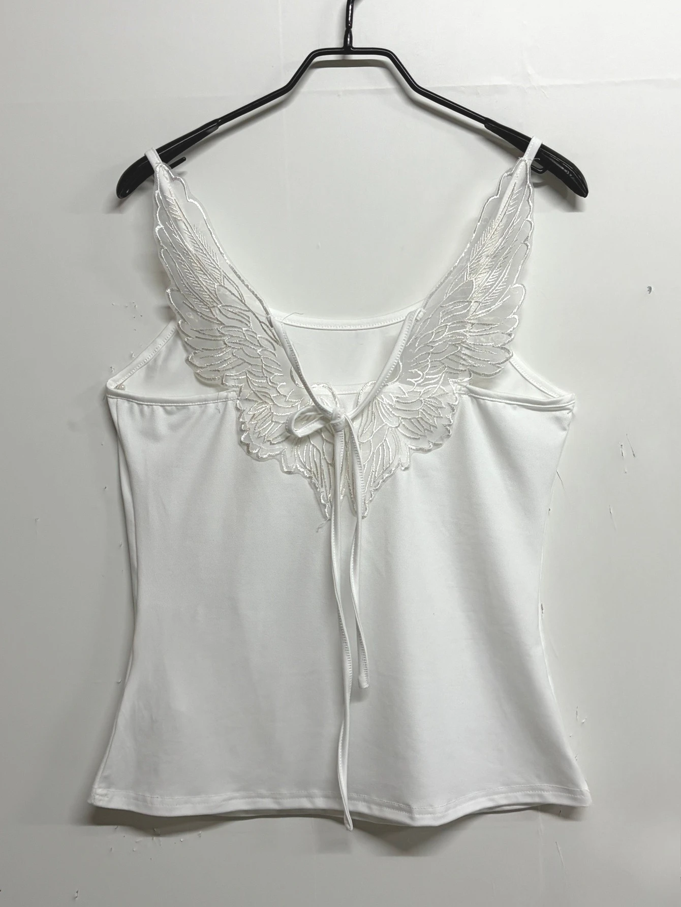 Y2K Damen Sommer Goth Print Süßes Tanktop Harajuku Ärmelloses Crop Off-Shoulder Trägertop Camisole Baby Tees Weste 2000er Jahre Kleidung – Detail 5