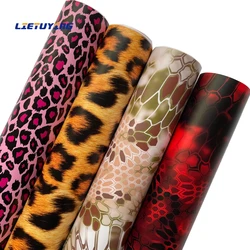 Leopard Printed Styling Car Sticker Film Decor Auto Film Vinyl Wrap Car Adhesive Decoration Motorcycle Car Accessories