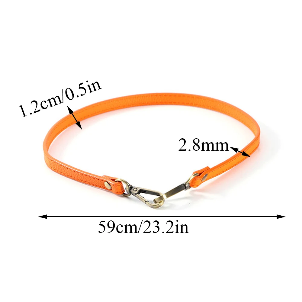 1PCS 60cm Pu Leather Bag Handle Shoulder Bag Strap Replacement Handle Belt Women Handbag All-match Purse Message Bag Accessories