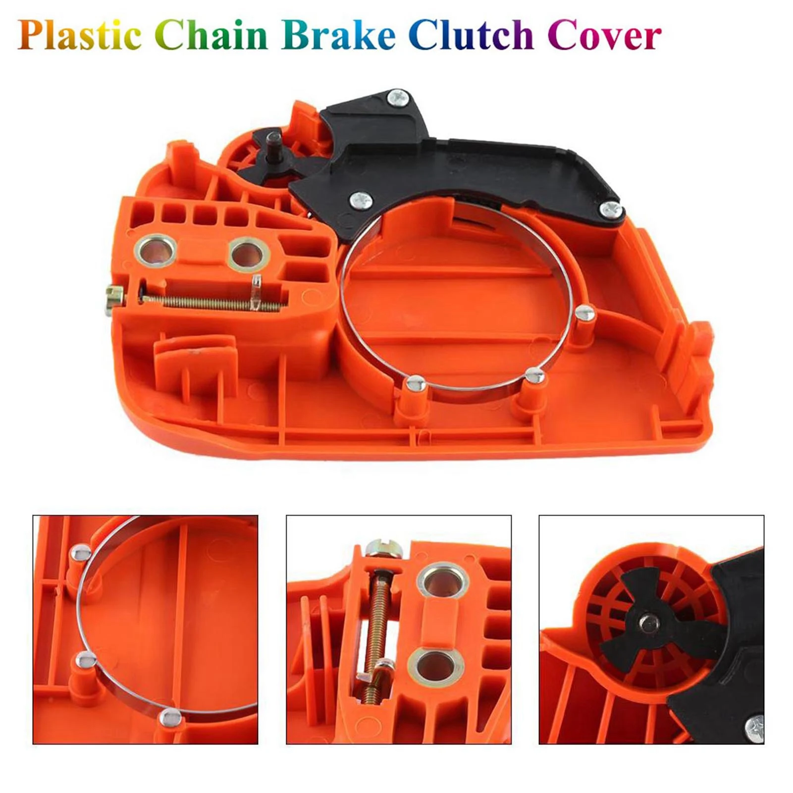 Conjunto de freno de cadena de cubierta de piñón compatible con Husqvarna 235 235E 236 240 conjunto de freno de cadena de motosierra