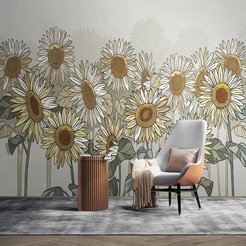 European Style Custom Photo Mural Flower Pattern Art Wallpaper Home Interior Decoration Wall Papers Backdrop Papel De Pared 3D