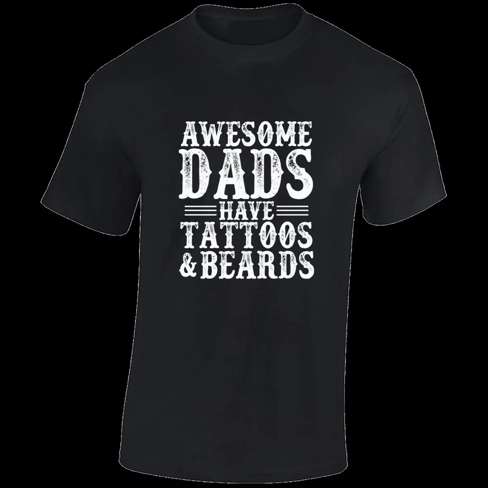 TOLLE VÄTER TATTOOS BÄRTE HERREN T SHIRT LUSTIG COOL GESCHENK GESCHENKIDEE VATER PAPA vintage Washed Casual homme Slightly