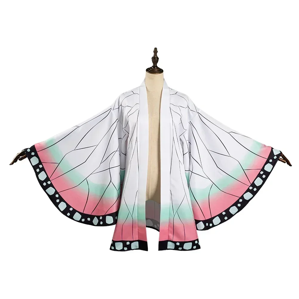

Demon Slayer Kimetsu No Yaiba Kochou Shinobu Cosplay Costume Coat Adult Outfit Kimono Clothes
