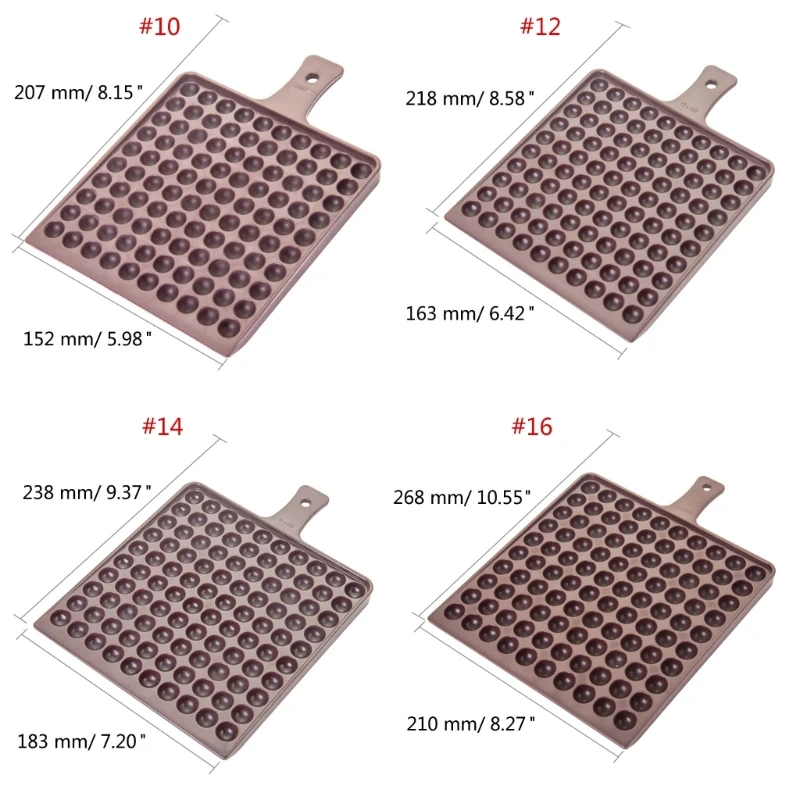 Perlenzähltablett, Perlenlayout-Werkzeug mit Loch zum Basteln, Kunststoff-Perlenarbeitswerkzeug