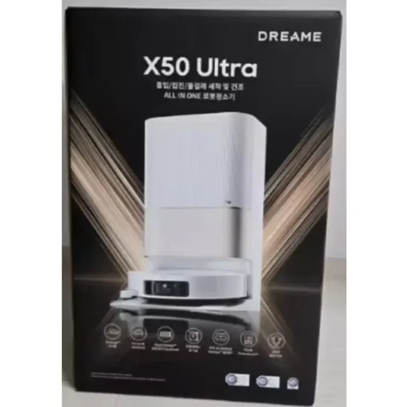 최고 품질의 DREAME X50 울트라 로봇 청소기 및 물걸레 - 자동 비움, 물걸레 자가 청소, 장애물 회피 및 360도 회전 기능 포함 ° 네비게이션