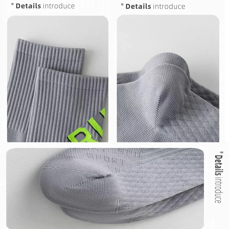 男性と女性のためのランニングソックス2足、ショートチューブタオルボトムスポーツ、ロートップマラソン、フィットネスバスケットボールプレッシャーソックス