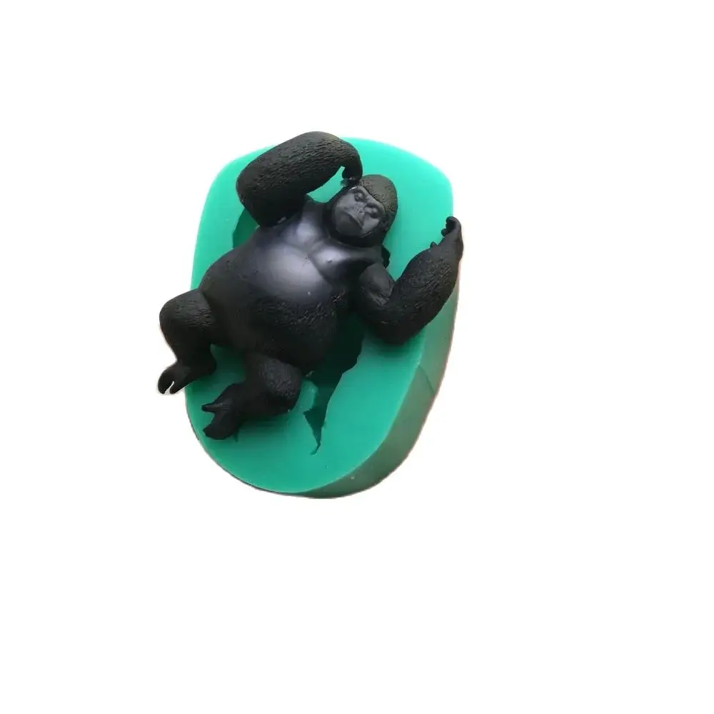 KingKong modeling silicone chocolate molds for cake decorating polymer clay fondant resin form Gorilla animal style F0714JG