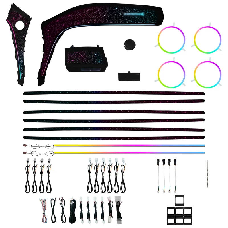 Full Set Starry Sky Ambient Light for Toyota Alphard 20 Series 2008-2015 LHD/RHD LED Interior Decorative Lamp Modification Kit