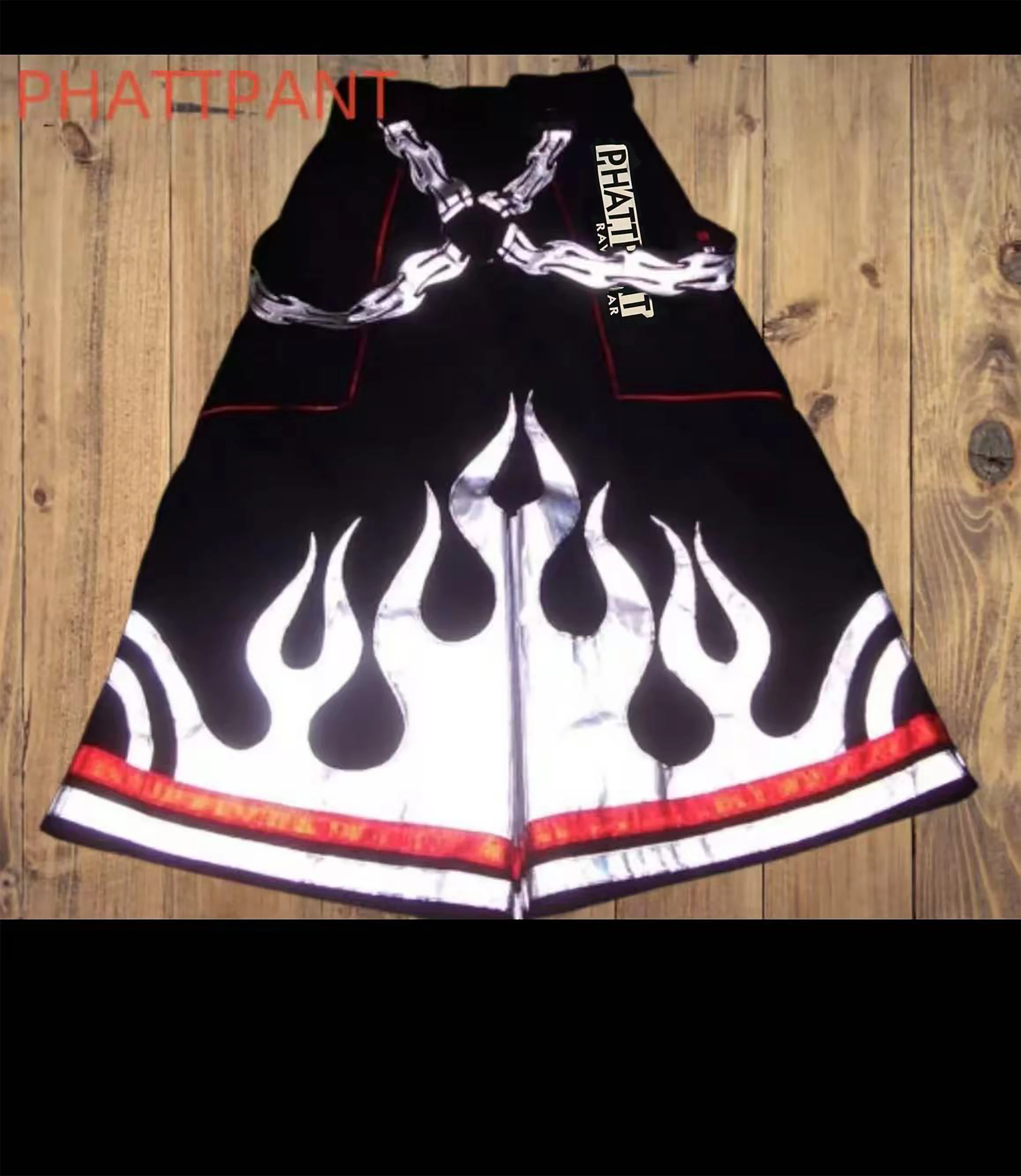 PHATTPANT celana phat shuffle dance gaya harder melbourne shuffle Flames c055