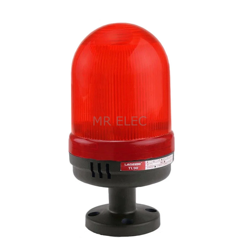 LED mit Sound Strobe Signal Warnleuchte gelb blau rot grün LED Warnleuchte 12V 24V 110V 220V