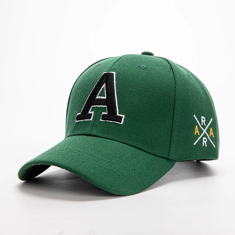 1 Summer Outdoor Embroidered A Solid Color Men's and Women's Baseball Hat