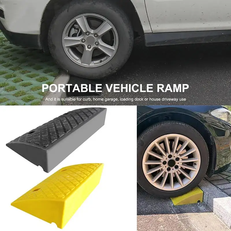 Driveway Curb Ramps Long Heavy Duty Kerb Ramp High 5CM/7CM Lightweight Plastic Threshold Ramp Portable Threshold Ramps for