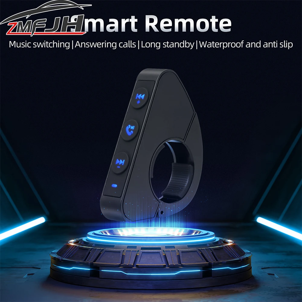 

Universal Wireless Steering Wheel Remote Control Volume Answering Call For Car Motorcycle Remote Controller Bluetooth-Compatible