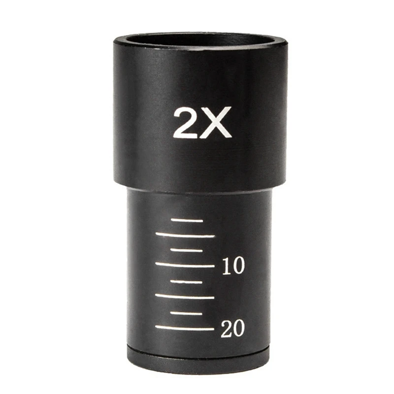 New Biological Microscope Eyepiece 2X Barlow Lens For 23.2Mm Mount Port Biological Microscope