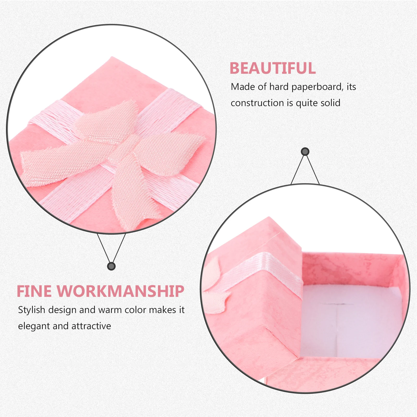 

24 шт. коробки для хранения ювелирных изделий, стильные подарочные органайзеры для серег, браслетов, ожерелий, розовые шкатулки для ювелирных изделий, чехол для хранения подарков