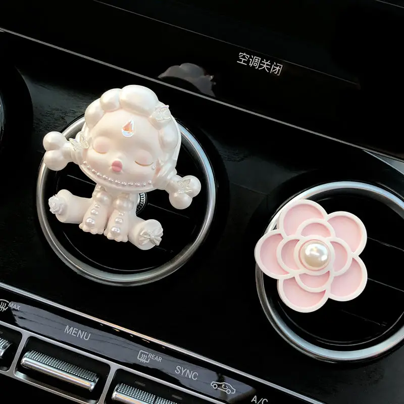 Cute Doll Car Aromatherapy Perfume Car Air Conditioning Vent Decorative Supplies Ornaments Diffuser Stone Ladies