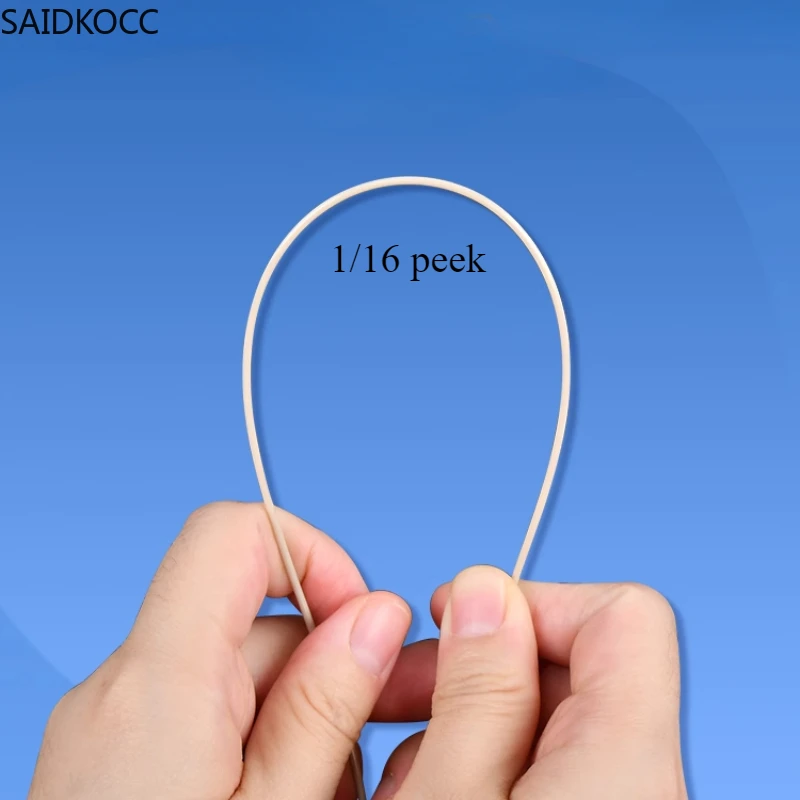 SAIDKOC 0.13mm 0.38mm 0.18mm 0.25mm ID 1/16'' liquid phase PEEK tubing fluid phase peek tube chromatography Shimadzu waters