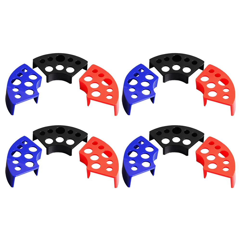 

12 Pcs Machine Color Material Cup Holder Tattoo Accessories Plastic Pp Fan Shaped Support