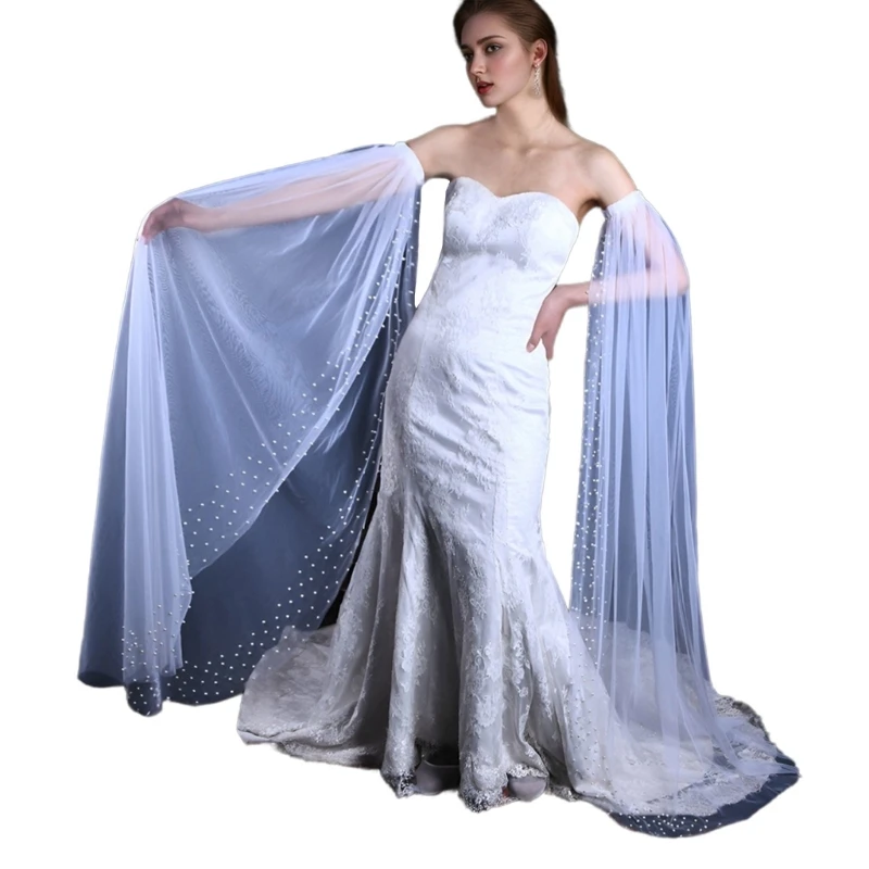 Evening Event Gown Arm Sleeve Dress Decorative Arm Cover Wedding Bride Arm Veil