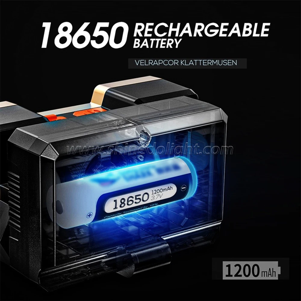 USB Charging Headlight Portable 5 Light Emitting Built-in Battery Flashlight Portable Work Light Fishing Camping Headlight