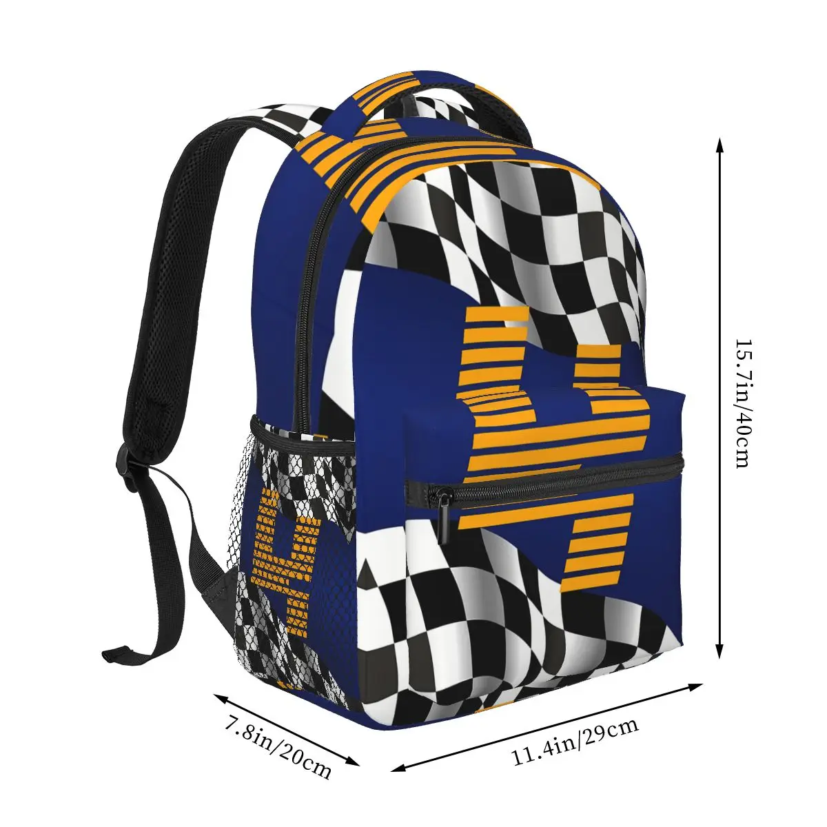 Large Capacity Blue Lando Norris 4 Travel Backpacks New Pattern Formula F1 Bag for Teenager